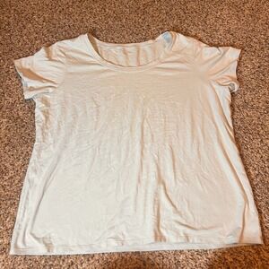 Eileen‎ Fisher Organic Cotton Tee T-Shirt Short Sleeve Casual Top XL